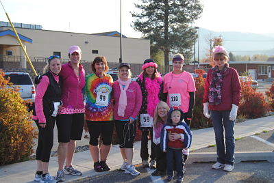 Picture of some female runners in the annual health fair