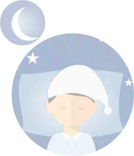 Picture of an avatar sleeping on a pillow